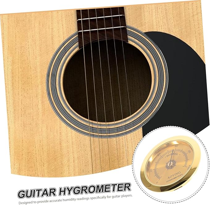 Guitar Humidifiers Acoustic Humidity Gauge Guitar Case Hygrometer Musical - Image 8