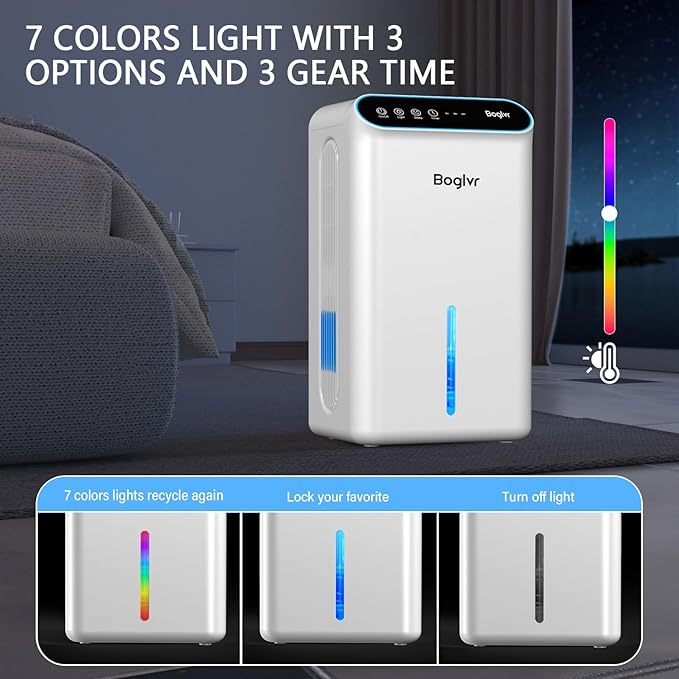 Dehumidifiers, Dehumidifier for Home Quiet Small Dehumidifier for Bedroom - Image 6