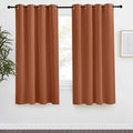 NICETOWN Blackout Burnt Orange Curtain & Drape, Burnt Orange, W55 x L68 by NICETOWN