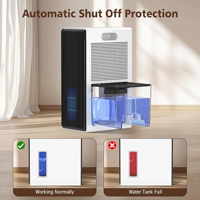 NineSky Dehumidifiers for Home, 95 OZ Water Tank, Dehumidifiers for Bathroom - Image 7