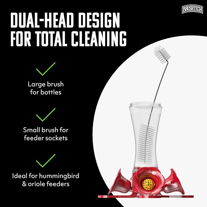Brushtech, Backyard Bird Care Collection, Two-in-One Hummingbird Feeder - Image 2