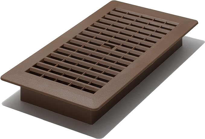 Decor Grates PL410-OB 4-Inch by 10-Inch Plastic Floor Register, Oak Brown by DecorGrates