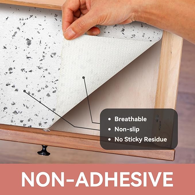 RAY STAR Shelf Liners for Kitchen Cabinets Non-Adhesive, 18 Inch x 4 Feet - Image 8