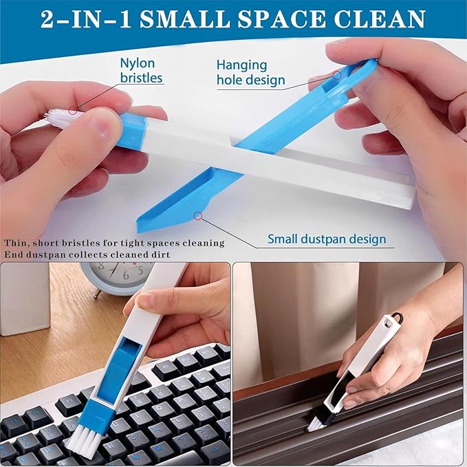 14Pcs Crevice Gap Cleaning Brush, Door Window Track Groove Corner Crevice - Image 7