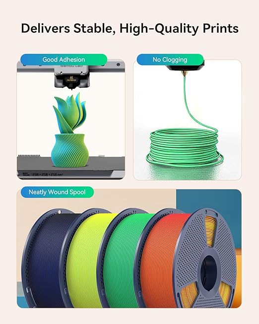 Matte PLA Filament 1.75mm, 1kg 3D Printer Filament, Smooth Matte Finish - Image 6