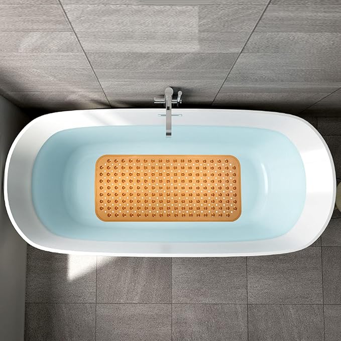 YINENN Bath Tub Shower Stall Mats 31x15.5 Inch Non-Slip and Latex Free - Image 5