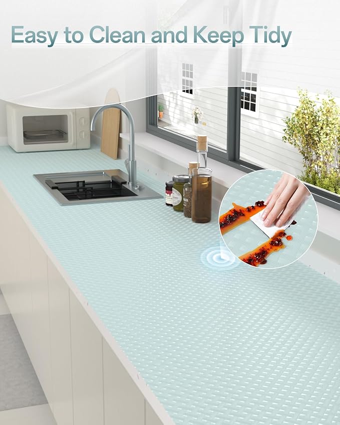 Shelf and Drawer Liner for Kitchen Cabinet, Non-Adhesive 18in x 360in - Image 7