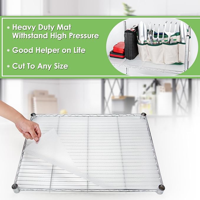 Wire Shelf Liner 12x197'' Clear Shelf Liner Kitchen, Drawer Liner, Under Sink - Image 5