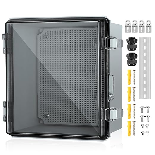 Waterproof Electrical Junction Box, IP67 Plastic Weatherproof Outdoor WiFi by TOTUFY
