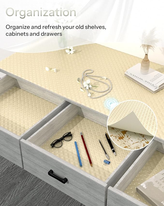 Shelf and Drawer Liner for Kitchen Cabinet, Non-Adhesive 18in x 120in - Image 5