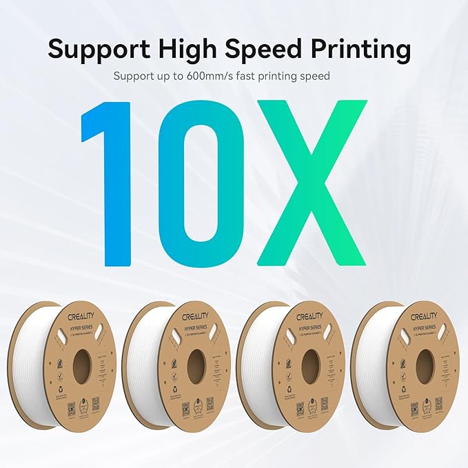 Creality Hyper PLA Filament 1.75mm, 30-600mm/s High Speed 3D Printer Filament - Image 4