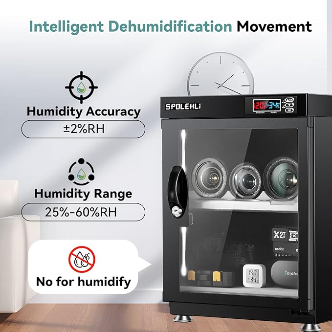 Dry Cabinet Camera Digital Control Dehumidifier 35L Electronic Dry Box - Image 2