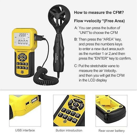 Anemometer, 856A Multifunctional Anemometer - Image 2