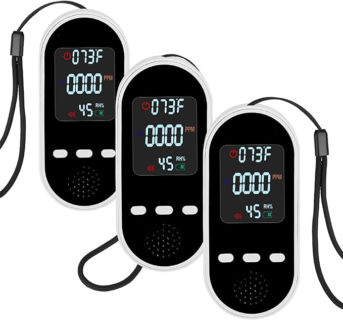 Portable Carbon Monoxide Detector Mini air Quality Monitor by Vzmcov