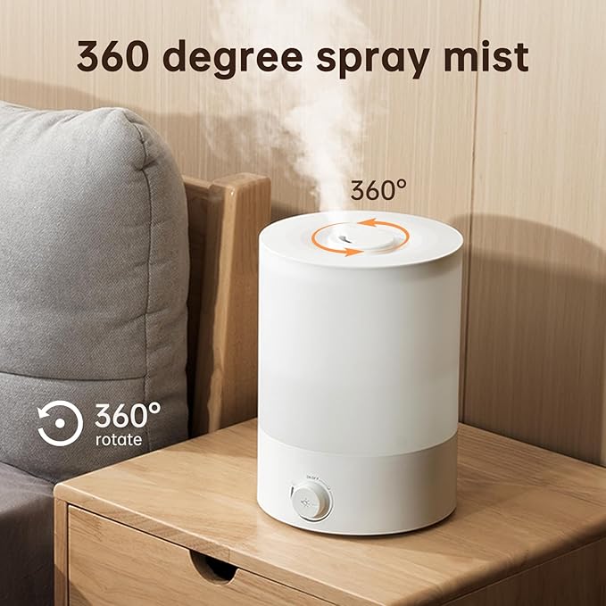 YOGIN Humidifiers for Bedroom Large room, Top fill 2.5L Ultrasonic cool mist - Image 9