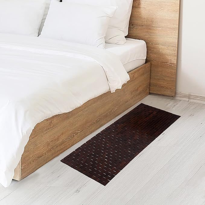 Bath Mat Bathroom Runner Long Large Rugs Floor Wood Shower Bathtub Waterproof - Image 5