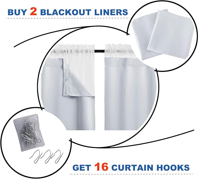 NICETOWN Thermal Insulated Blackout Liner - Image 2