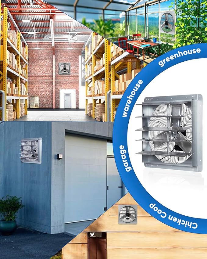 KEN BROWN 24 Inch Shutter Exhaust Fan - Image 8