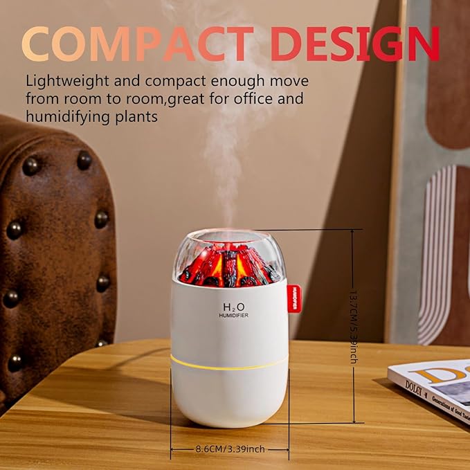 Portable Mini Humidifier, Small Cool Mist, Personal Desktop Humidifier - Image 2