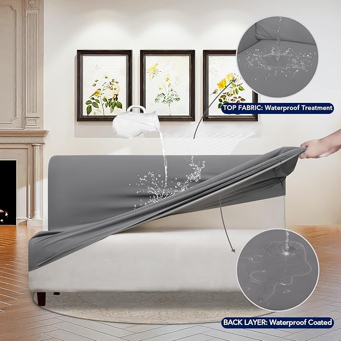 PureFit 100% Dual Waterproof Futon Cover, Couch Cover - Image 3