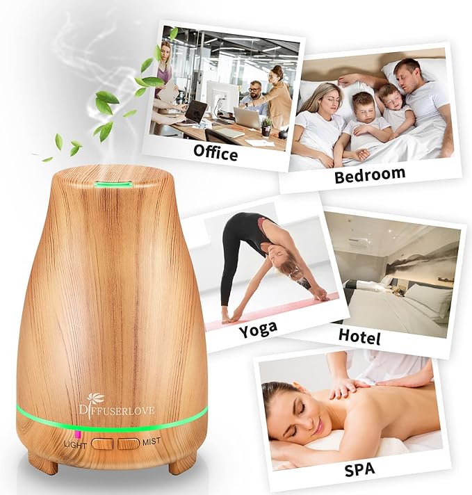 Diffuserlove Essential Oil Diffusers 200ML Diffuser Remote Control Aromatherapy - Image 7