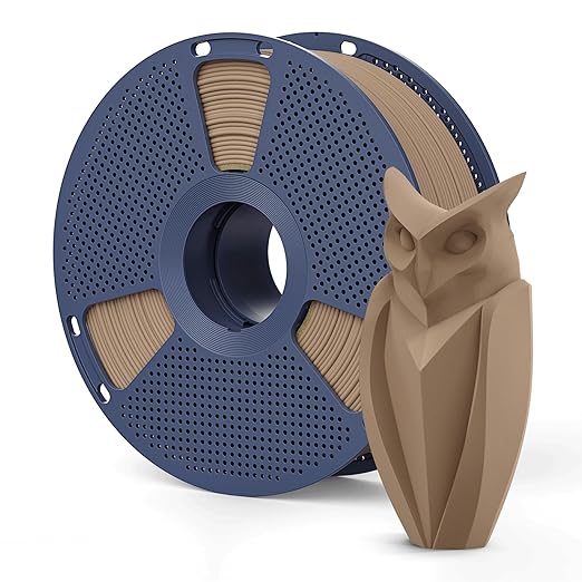Real Wood Fiber PLA Filament 1.75mm, Natural Matte Texture, 1kg SUNLU 3D by YOOPAI