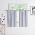 Easy Home 2 Panels Blackout Tier Curtain by EasyHome