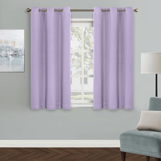MYSKY HOME Light Purple Curtains by MYSKYHOME