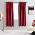 DONREN Christmas Festival Red Blackout Curtains by DONREN