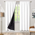 BGment White Blackout Curtains for Bedroom 84 Inch Length 2 Panels Set by BGment
