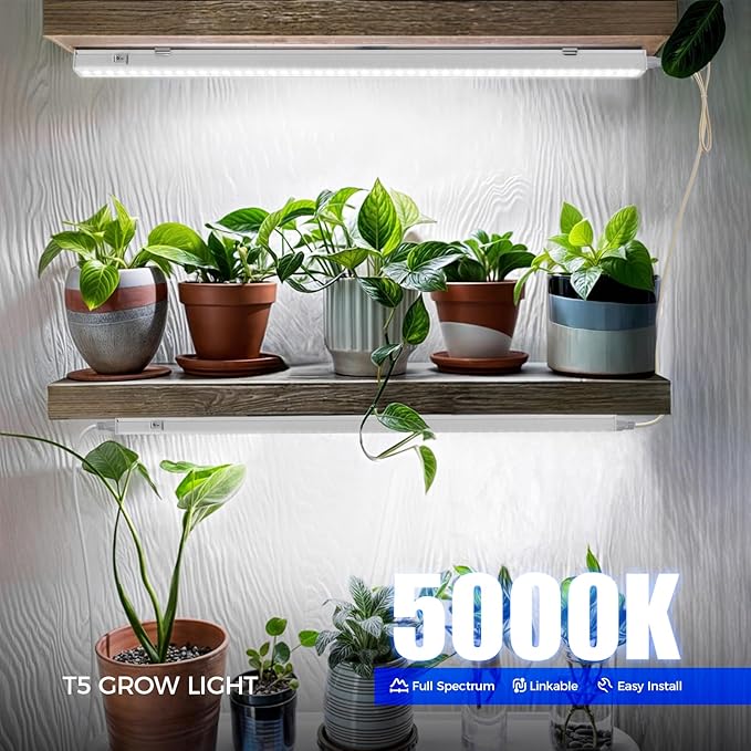 Barrina T5 Grow Lights for Indoor Plants, 2FT 40W LED Grow Light - Image 2