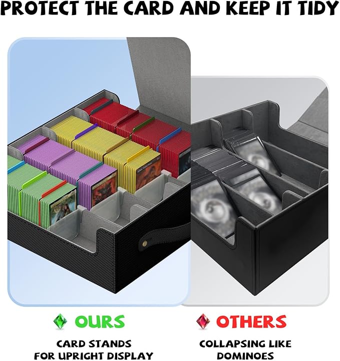 Trading Card Storage Box, MTG Deck Box, Card Storage Box, Bulk Card Storage - Image 3