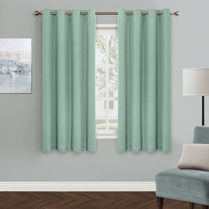 MYSKY HOME Aqua Blackout Curtains by MYSKYHOME