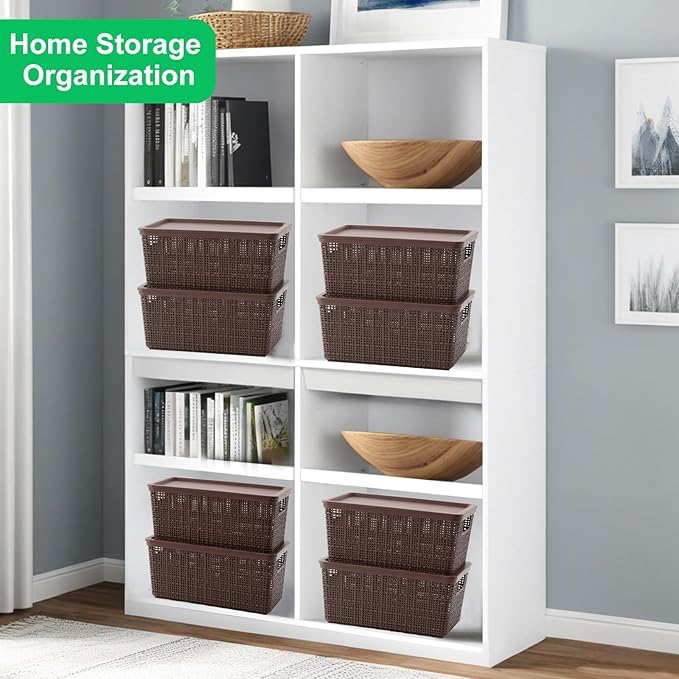 6 Pack Plastic Storage Baskets - Image 7