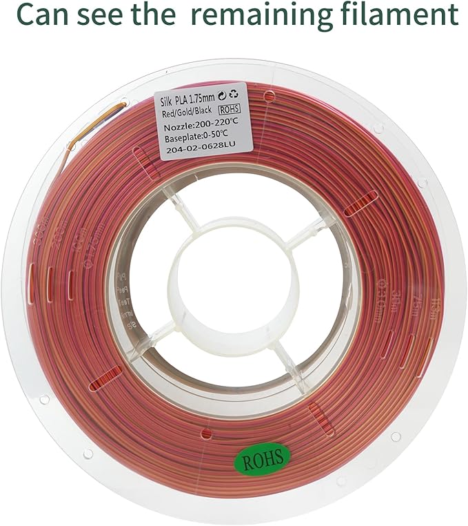 PLA 3D Printer Filament, Triple Color Silk PLA Filament, Dimensional Accuracy - Image 6
