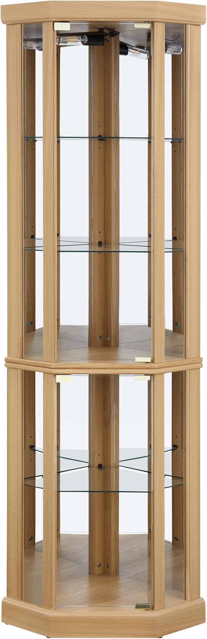 Elegant Corner Curio Cabinet - Image 4