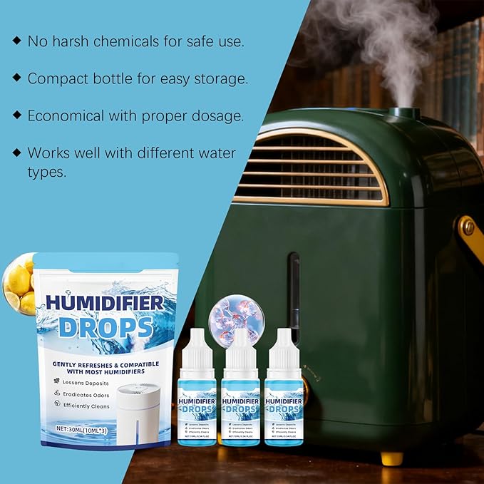 Humidifier Cleaner Drops, Slows Buildup & Scaling, Humidifier Solution - Image 6