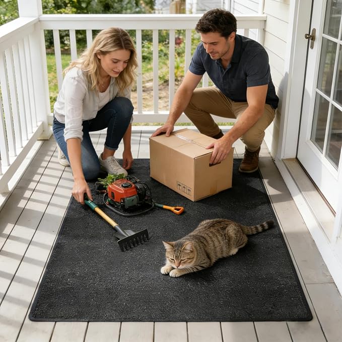 Foldable Mat - 849g Felt Waterproof Floor Pad, Dustproof Storage Shed Liner - Image 2