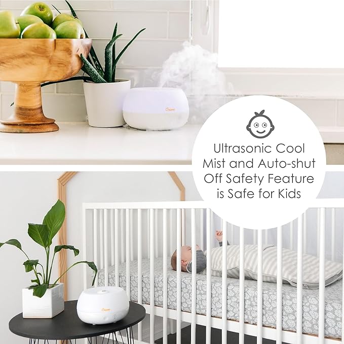 Crane Portable Ultrasonic Travel Humidifier & Aroma Diffuser – 0.2 Gallon Cool - Image 5
