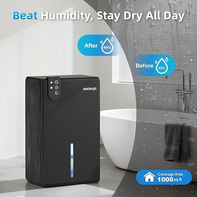 Dehumidifier for Home Small Dehumidifiers for Basement, Auto Shut-Off, Sleep - Image 3
