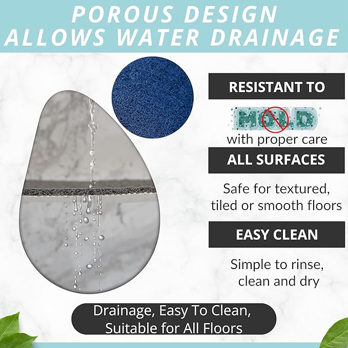 Enkosi Loofah Non-Slip Shower Mat - Image 4