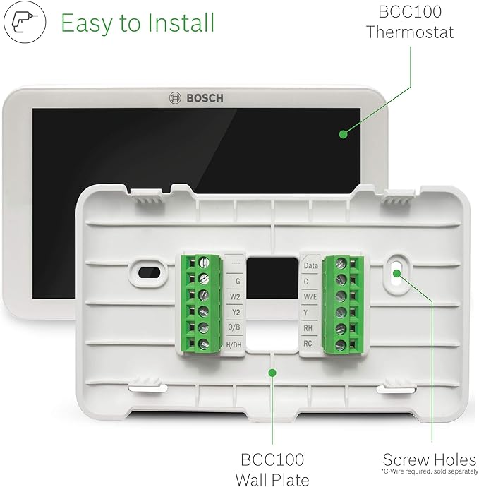 Bosch Large 5-Inch Full-Color Touch Screen Sleek Easy Setup Connected Control - Image 6