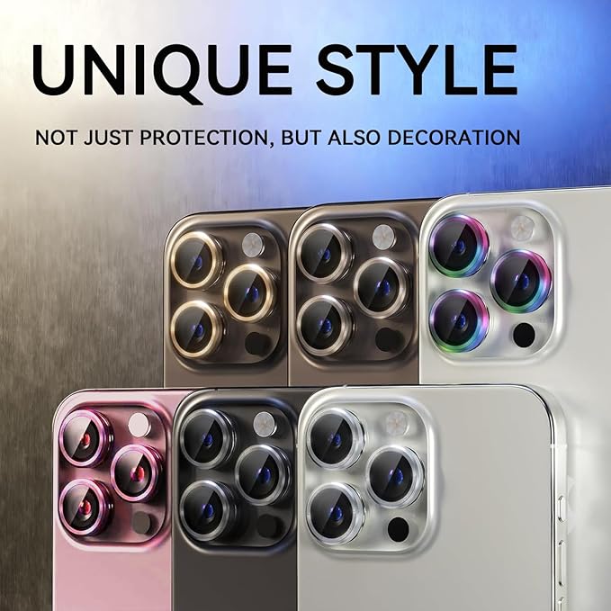 2 Pack Camera Lens Protector for iPhone 16 Pro/iPhone 16 Pro Max, 9H Tempered - Image 6