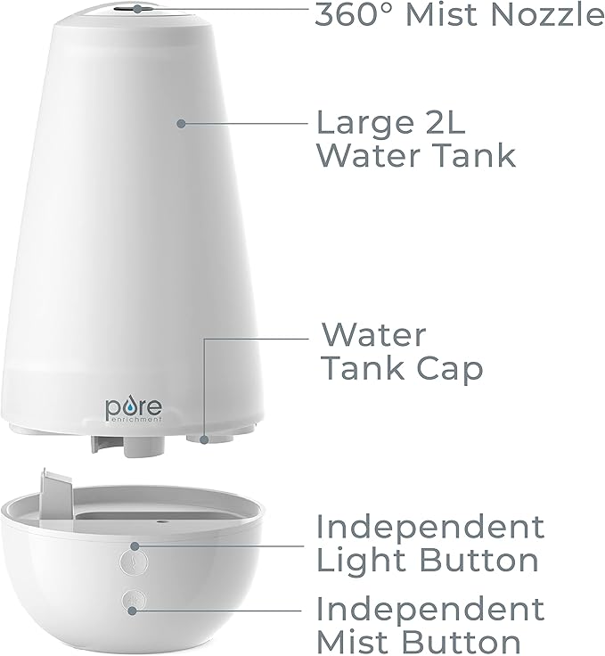Pure Enrichment PureSpa XL 3-in-1 Cool Mist Humidifier, Essential Oil Diffuser - Image 5