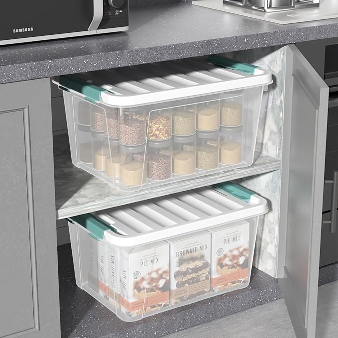 20 Quart Plastic Latching Storage Boxes - Image 3