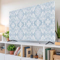 Retro Mid Century Flower Texture Indoor TV Cover, Elastic TV Screen Protector by Unknown