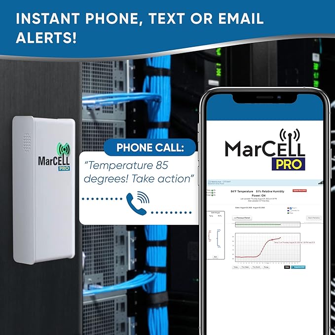 MarCELL PRO - Professional Level Remote Temperature, Humidity & Power Monitor - - Image 3