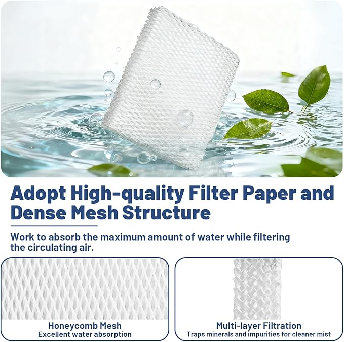 4 Pack MD1-0034 Humidifier Wick Replacement Filter Compatible - Image 3