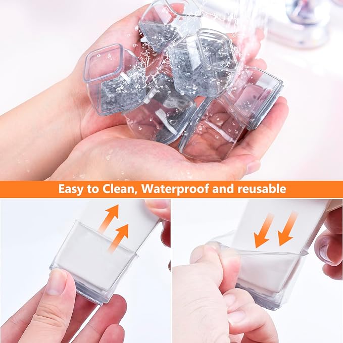 16pcs Square Chair Leg Floor Protectors, Furniture Pads - Image 7