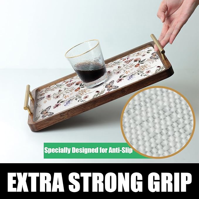 Floral Shelf Liners Non Adhesive and Strong Non-Slip Shelf and Drawer Liners - Image 4